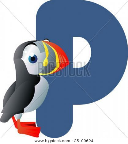 Новейшие ABC животных: P это для Puffin