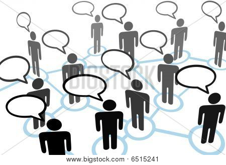 Everybodys Talking Speech Bubble Communication Network