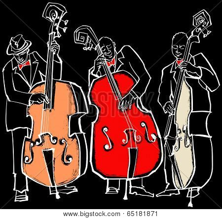 Vector illustration of a Jazz band