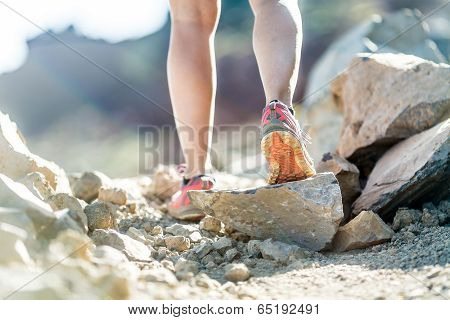 Walking Or Running Legs, Adventure And Exercising