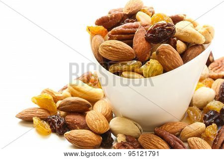 Mixed Nuts Healthy snack close up shot