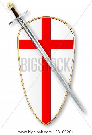 Crusaders Shield And Sword