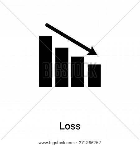 Loss Icon In Trendy Design Style. Loss Icon Isolated On White Background. Loss Vector Icon Simple An