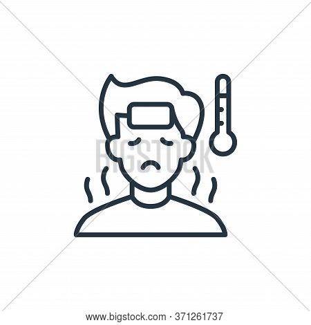 Sick Vector Icon. Sick Editable Stroke. Sick Linear Symbol For Use On Web And Mobile Apps, Logo, Pri