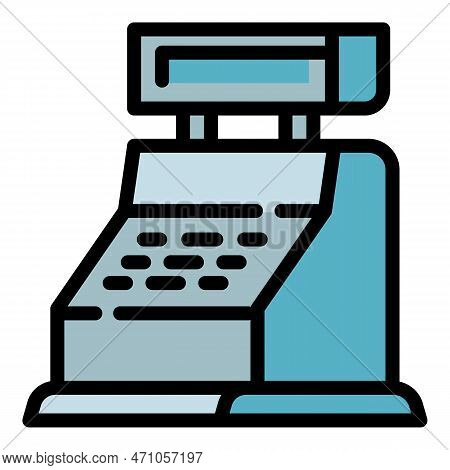 Cashier Icon. Outline Cashier Icon For Web Design Isolated On White Background