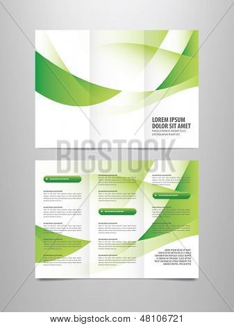 Tri fold plantilla folleto de negocios