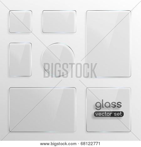 Glass plates set