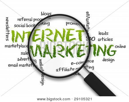 Vergrootglas - internetmarketing