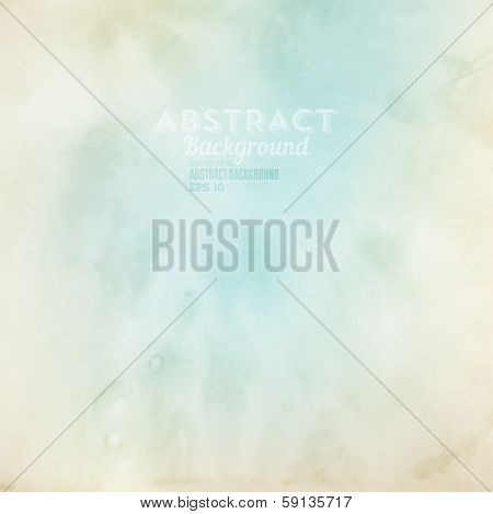 Soft colored abstract background for design. Watercolor texture effect. Eps 10 vector.