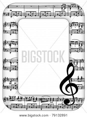 Music Notes Picture Frame