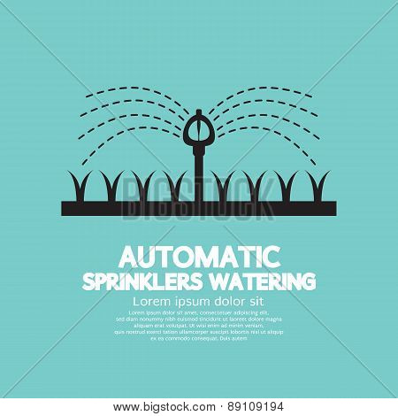 Automatic Sprinklers Watering.