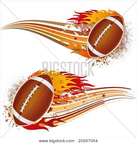 Flamme, US-amerikanischer american-Football-Design-element