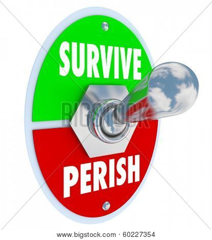 Survive Perish Toggle Switch Win Lose Survival