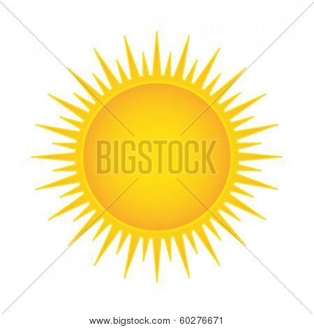 Sun vector illustration isolated