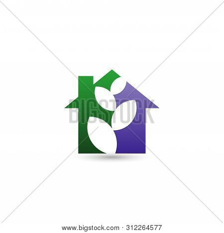 Green House Logo, Tree House Logo,house Logo, Green House Icon, Green House Icon Vector Isolated On 