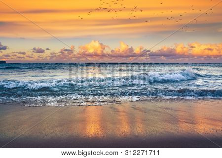 Travel Vacation Tropical Destination. Tropical Beach Landscape. Travel Vacations Destination. Travel