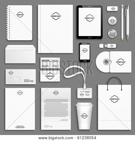 Corporate identity template set