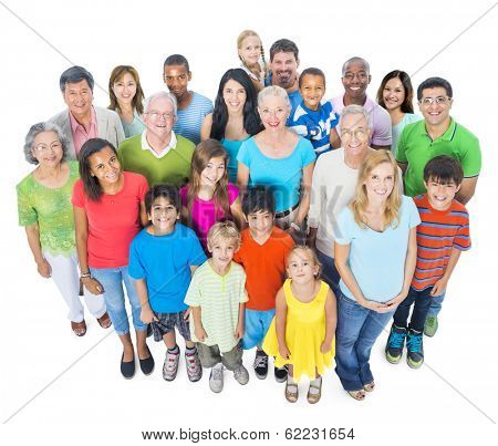 Community with Diverse and Multi-ethnic People