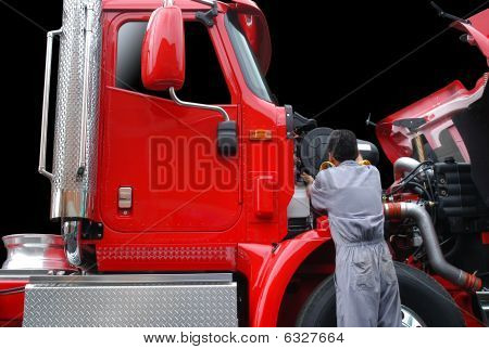 Repairing truck