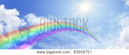 Rainbow Sky Website Banner