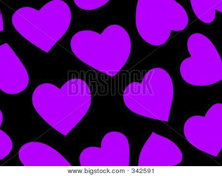 Heart Background Purple