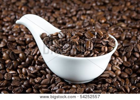 China Bowl With Coffee Beans