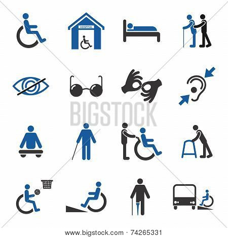 Disabled icons set