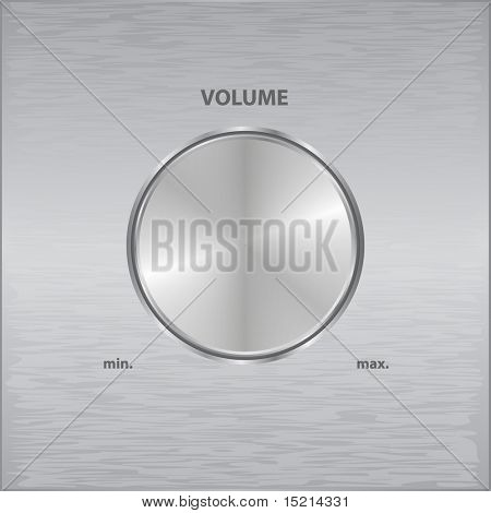 vector metal volume knob