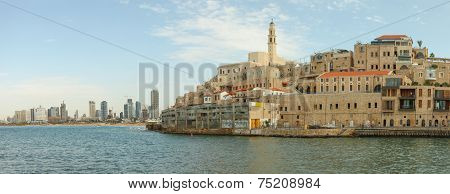 View of Jaffa with Tel Aviv in the background