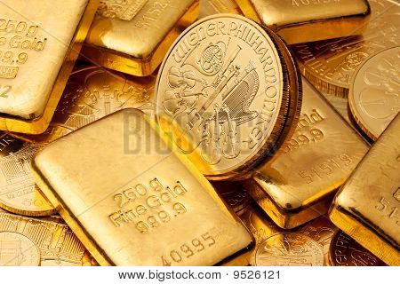 Investment In Gold As Gold Bullion And Gold Coins