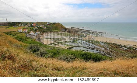 View of the Cap Gris Nez in Cote d'Opale, Pas-de-Calais, France