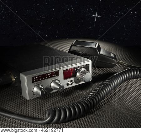 Cb Radio On Channel 7 Sending A Signal To A Distant Star