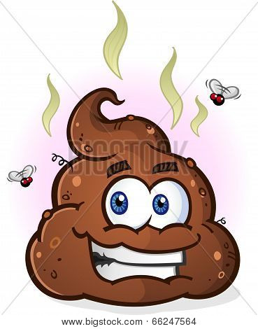 Pile of Poop Cartoon Character