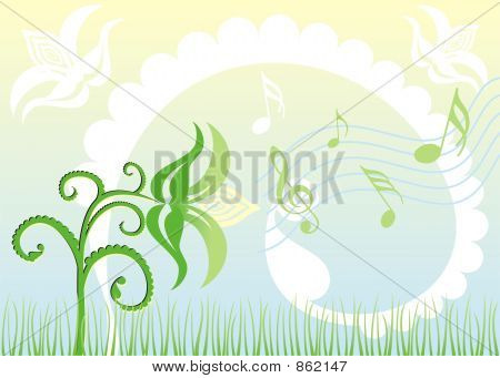 Background Singing flowers