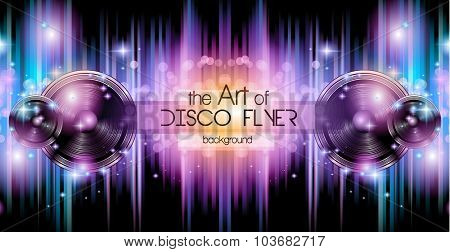 Disco Club Flyer Template for your Music Nights Event. Ideal for TEchno Music, Hip Hop and House Performance Posters and flyers for Discotheques and night clubs.