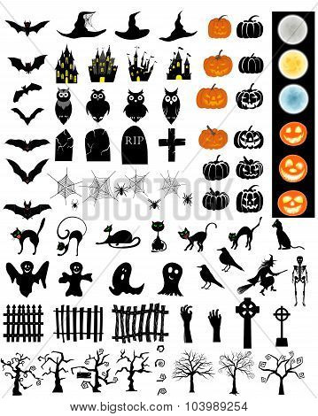 Halloween Elements  Set