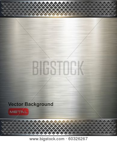 Background metallic, technology vector illustration.