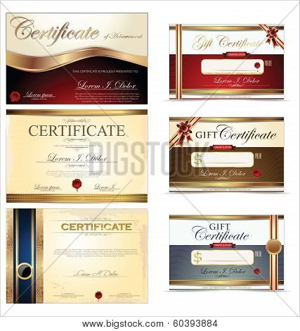 Certificate template, collection