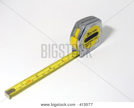 Measure Tape On White Background