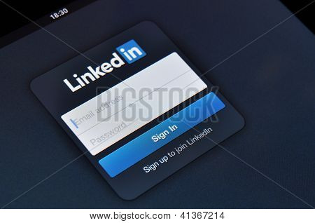 LinkedIn Login Page