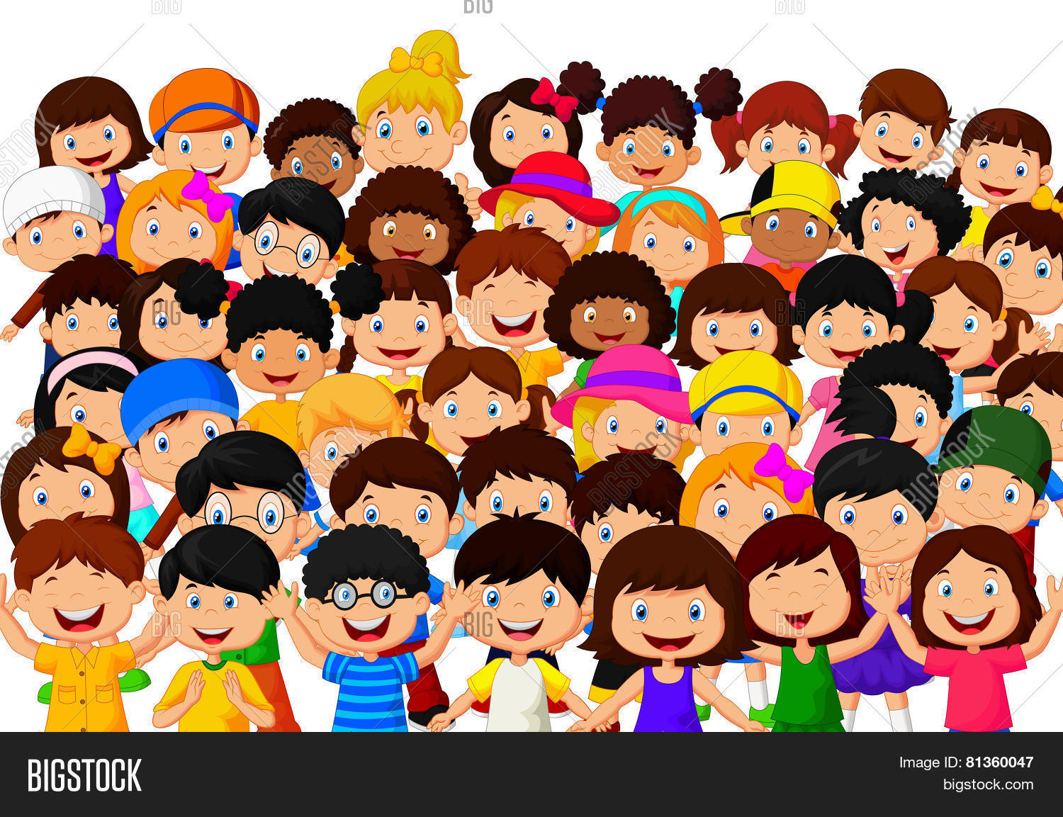 Crowd Children Vector & Photo (Free Trial) | Bigstock