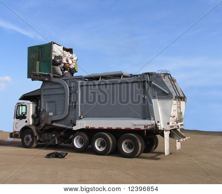 special car on scrapyard