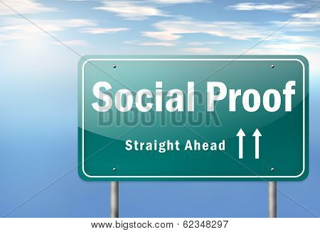 Highway Signpost Social Proof