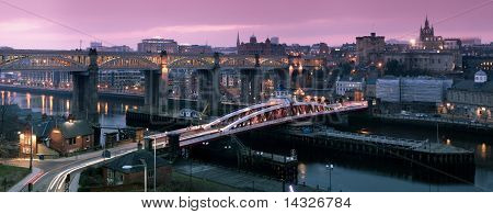 Newcastle Gateshead Quayside Panorama