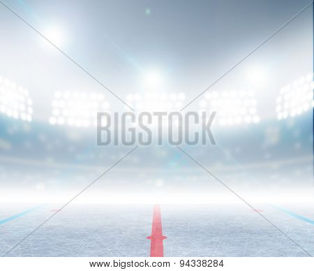 Ice Hockey Rink Stadium