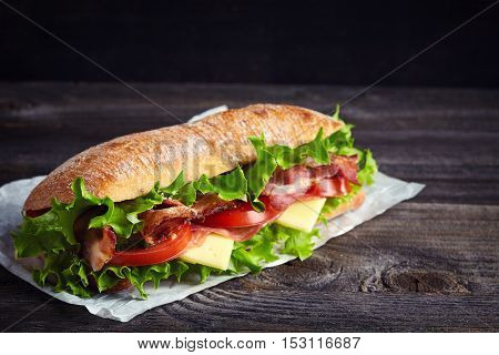 Fresh Submarine Sandwich