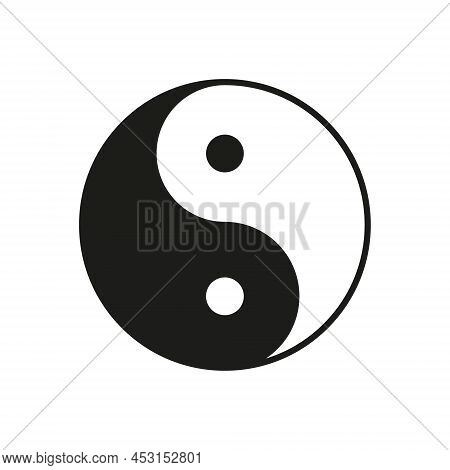 Yin Yang. Ying Yan Icon. Yinyang Symbol. Taoism Sign. Harmony And Balance. Logo Of Meditation, Karma