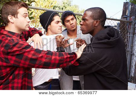 Fight Breaking Out Amongst Gang Members