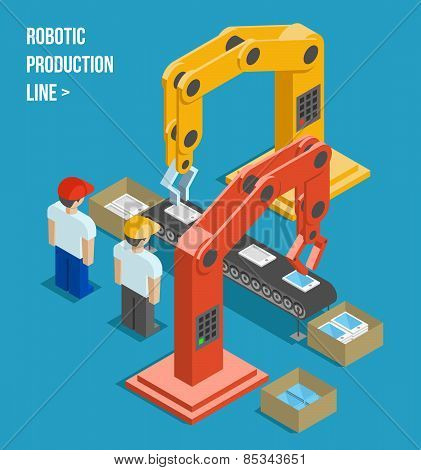 Robotic production line