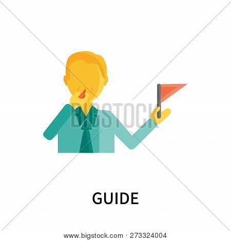 Guide Icon Isolated On White Background. Guide Icon Simple Sign. Guide Icon Trendy And Modern Symbol